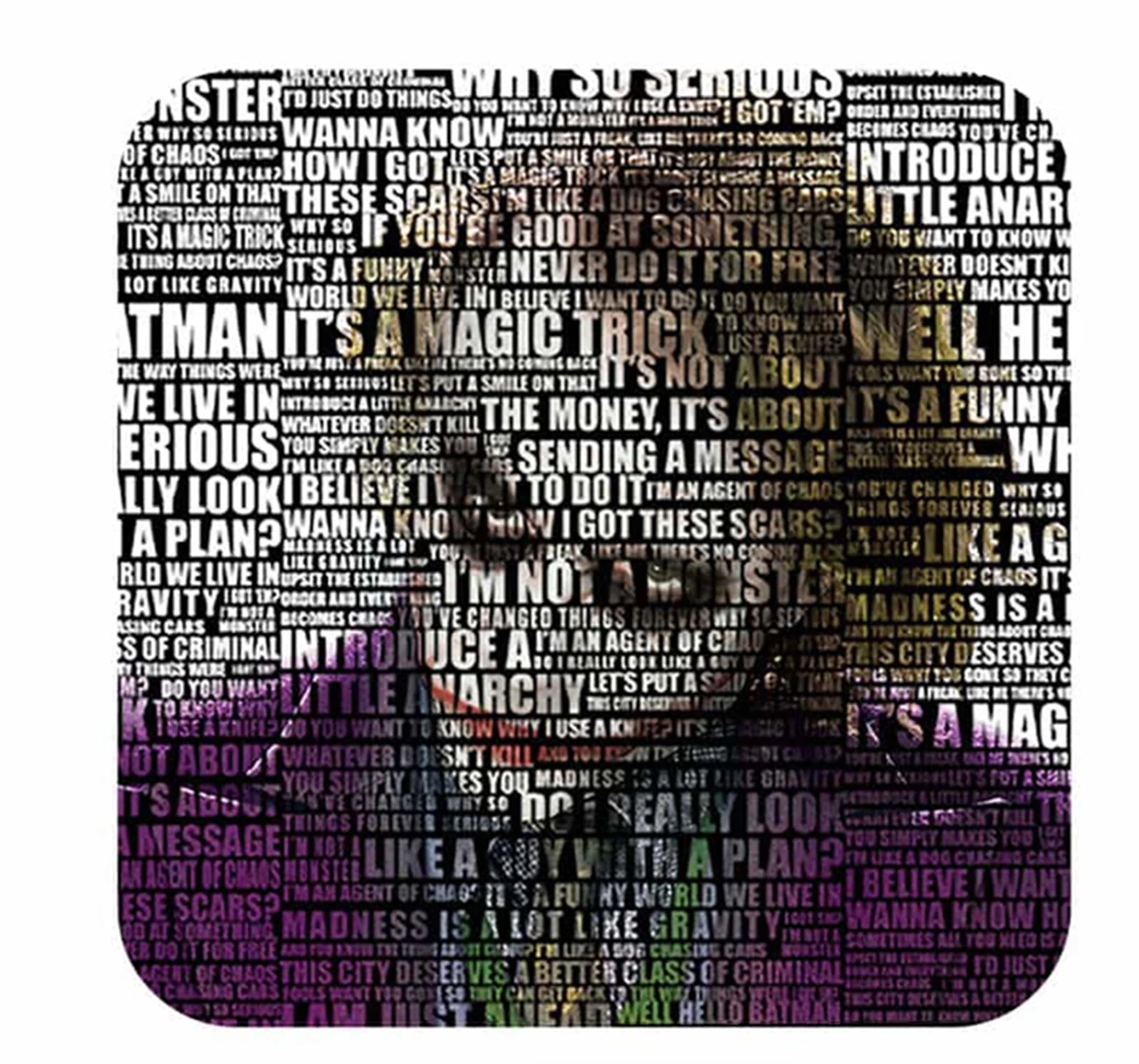 Macmerise Joker Quotes 10 X 10 cm Coasters Multicolour 12Y+