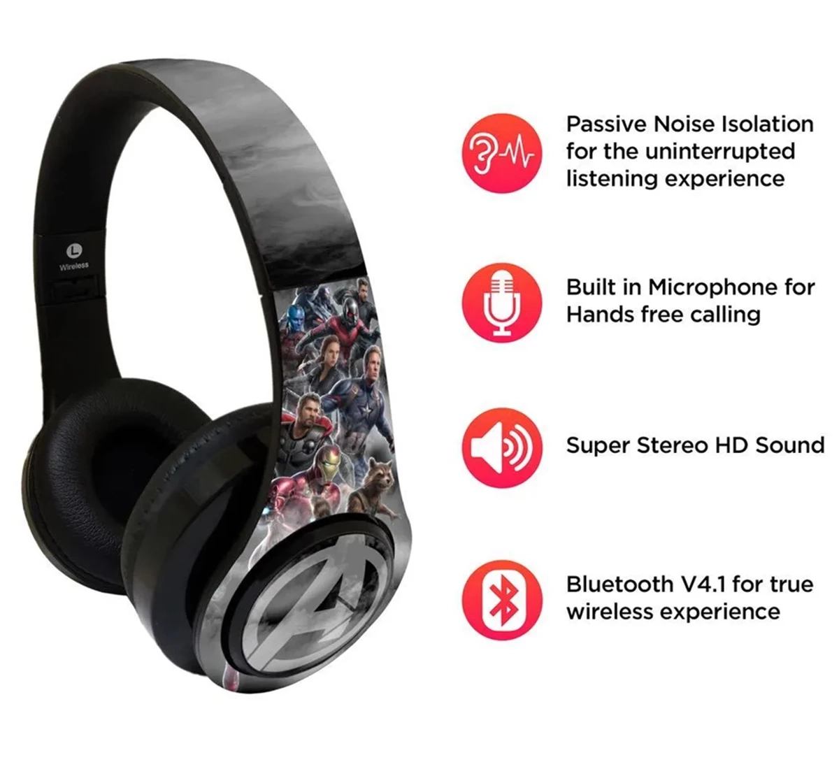 Macmerise Endgame Greyhound Decibel Wireless On Ear Headphones Multicolour 12Y+