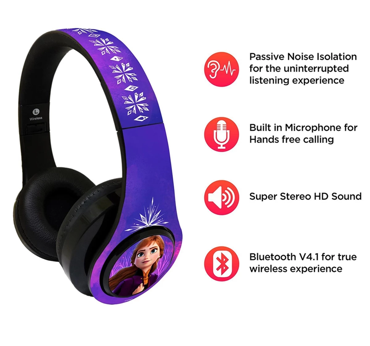 Macmerise Fearless Sisters Decibel Wireless On Ear Headphones Multicolour 12Y+