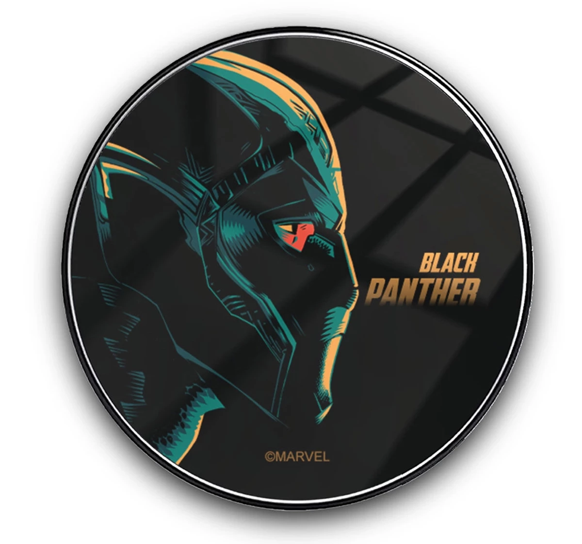 Macmerise Illuminated Black Panther Compatible Pro Wireless Charger Multicolour 12Y+