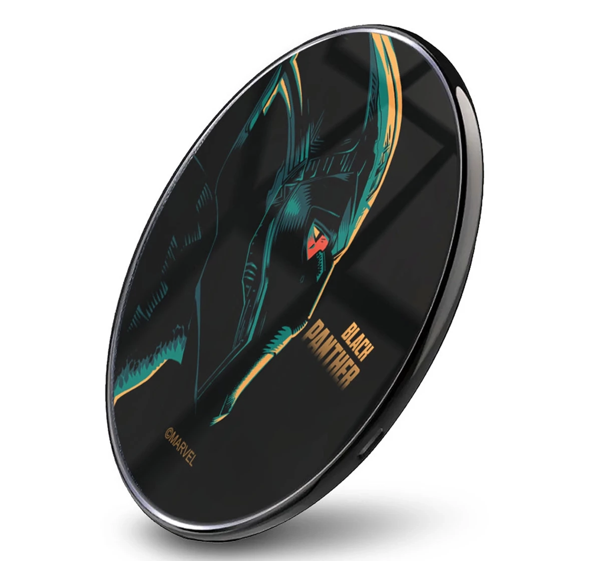 Macmerise Illuminated Black Panther Compatible Pro Wireless Charger Multicolour 12Y+