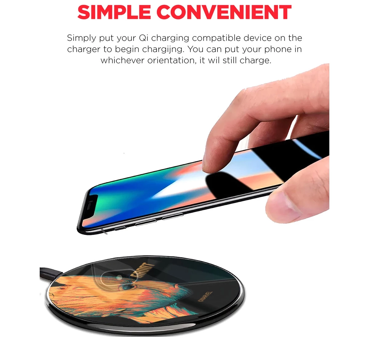 Macmerise Illuminated Groot Compatible Pro Wireless Charger Multicolour 12Y+