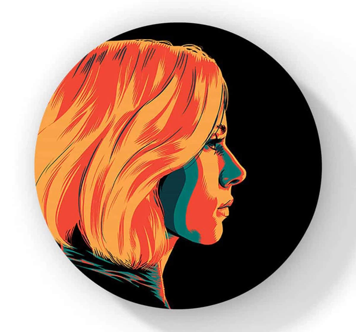 Macmerise Illuminated Black Widow Circular Coasters Multicolour 12Y+
