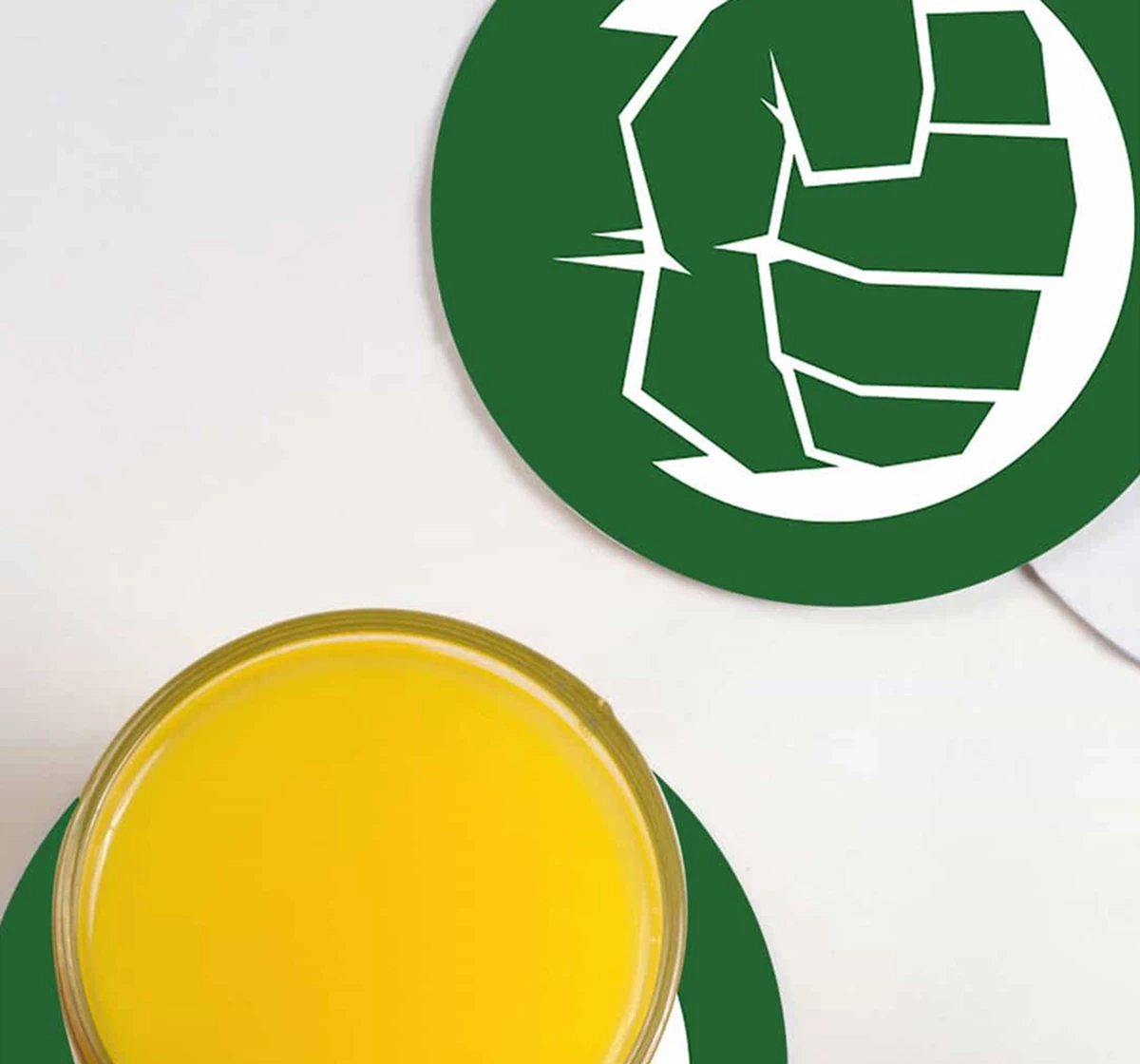Macmerise Hulk Fist Punch Circular Coasters Multicolour 12Y+