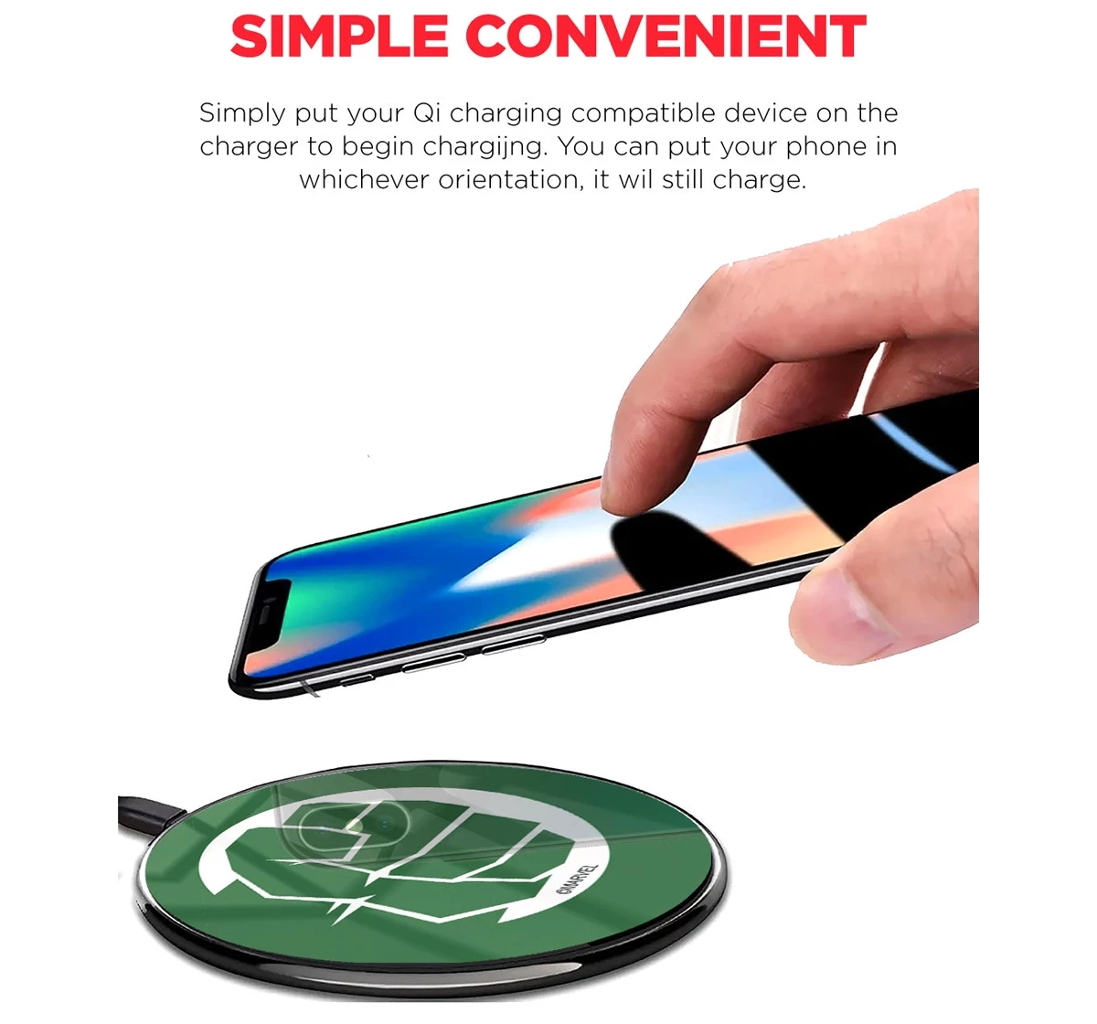 Macmerise Hulk Fist Punch Compatible Pro Wireless Charger Multicolour 12Y+