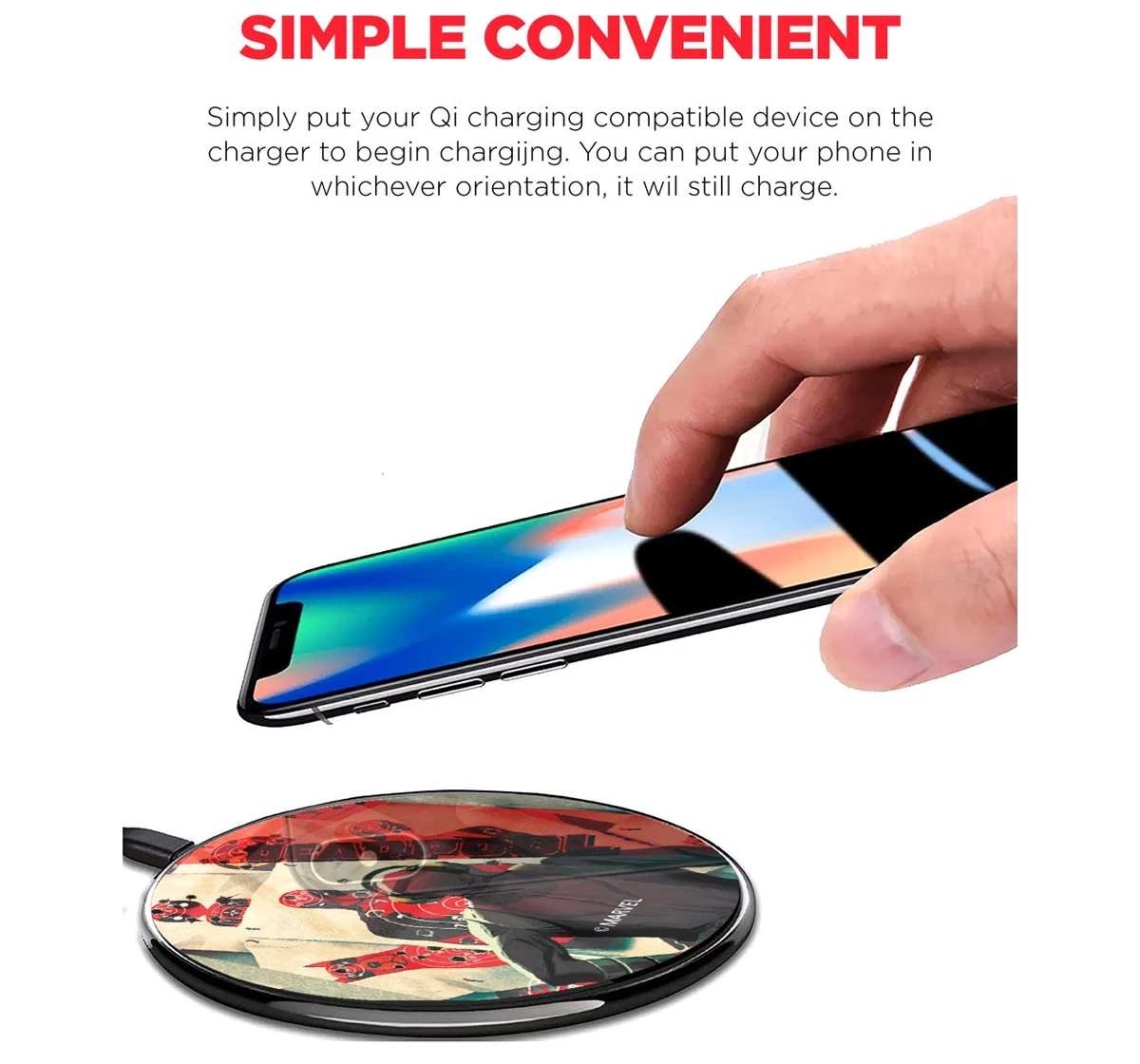 Macmerise Target Deadpool Compatible Pro Wireless Charger Multicolour 12Y+