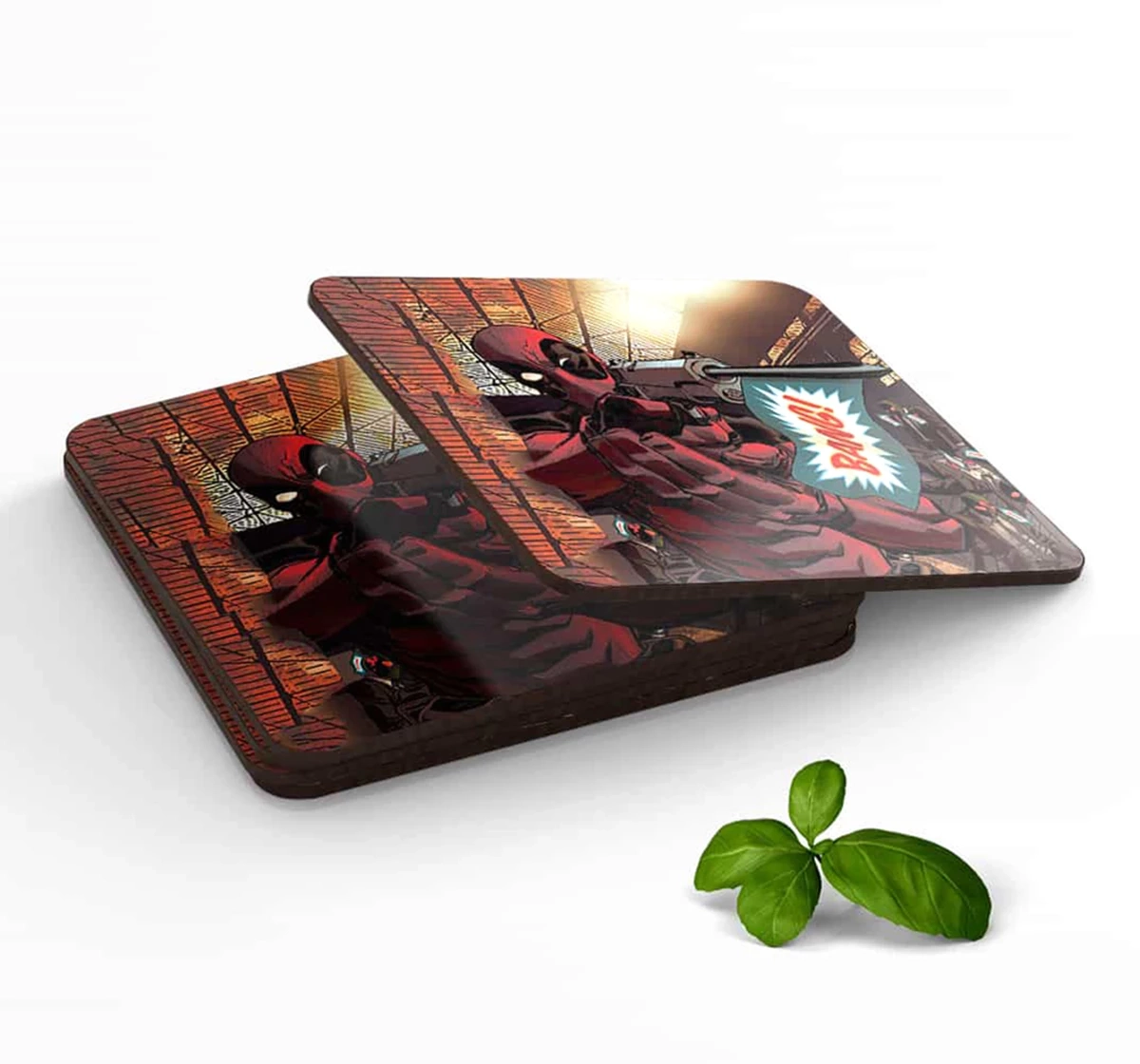 Macmerise Deadpool takes aim 10 X 10 cm Coasters Multicolour 12Y+