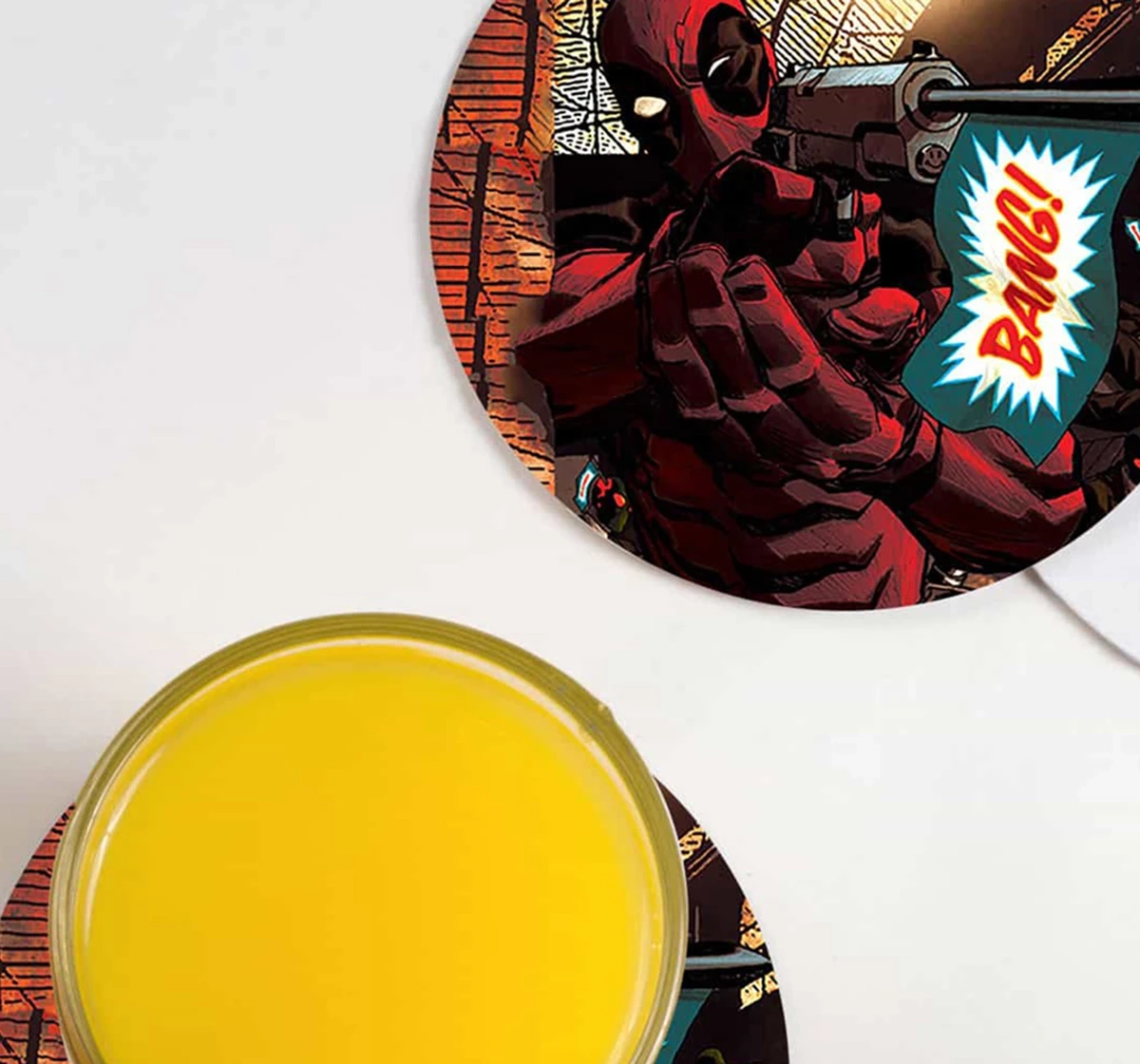 Macmerise Deadpool takes aim Circular Coasters Multicolour 12Y+