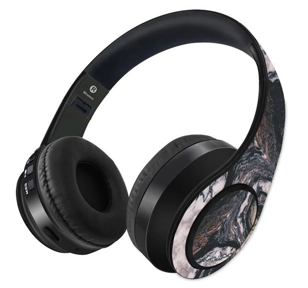 Macmerise Marble Twist Black Decibel Wireless On Ear Headphones Multicolour 12Y+