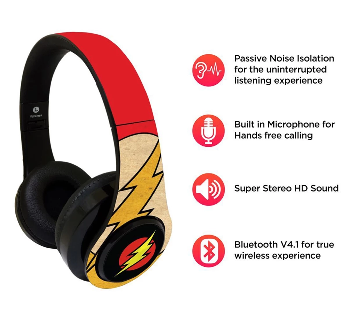 Macmerise Overload Flash Decibel Wireless On Ear Headphones Multicolour 12Y+