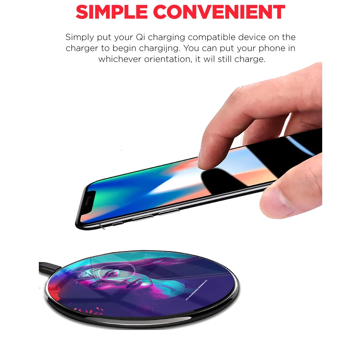 Macmerise Eagle Eye Wonder Woman Compatible Pro Wireless Charger Multicolour 12Y+