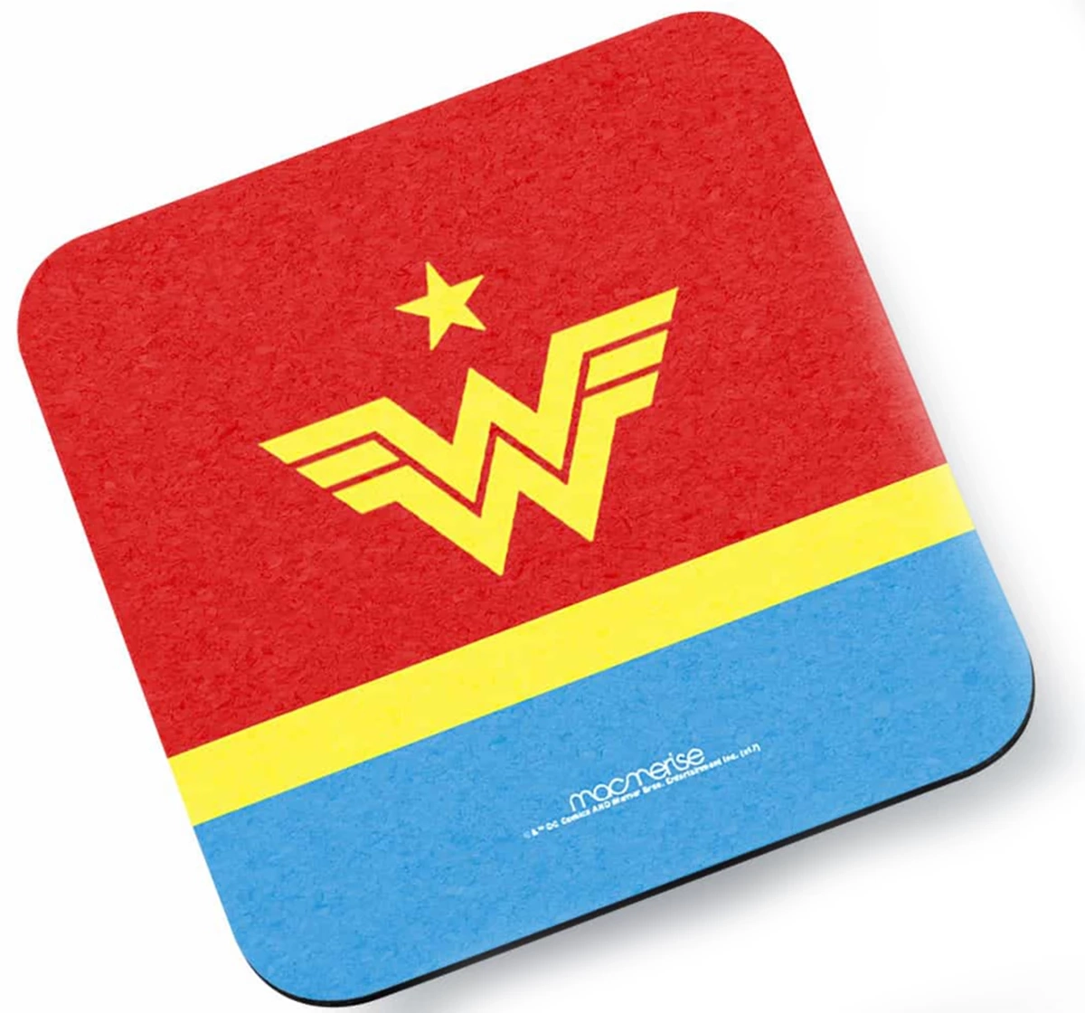 Macmerise Iconic Wonder Woman Logo 10 X 10 cm Coasters Multicolour 12Y+
