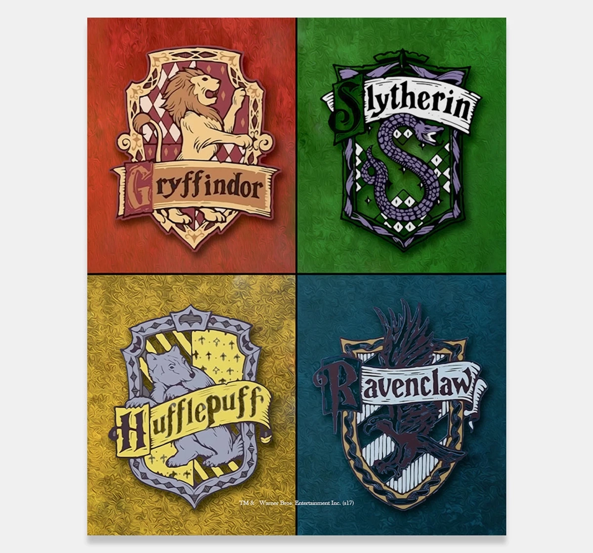 Macmerise Houses of Hogwarts Fridge Magnets Multicolour 12Y+