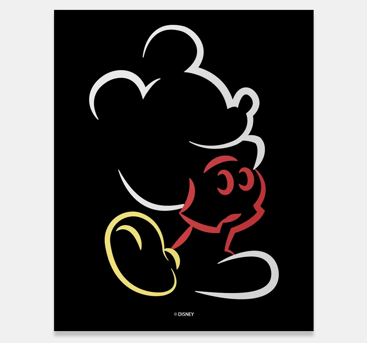 Macmerise Mickey Silhouette Stroke Fridge Magnets Multicolour 12Y+