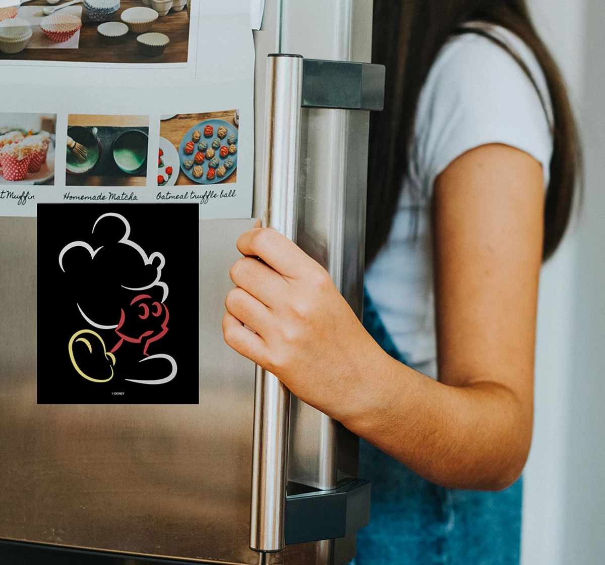 Macmerise Mickey Silhouette Stroke Fridge Magnets Multicolour 12Y+