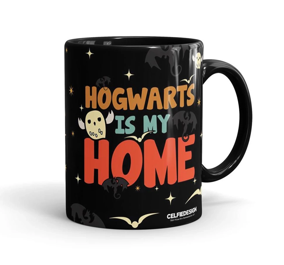 Macmerise Hogwarts Is My Home Coffee Mugs Black Multicolour 12Y+