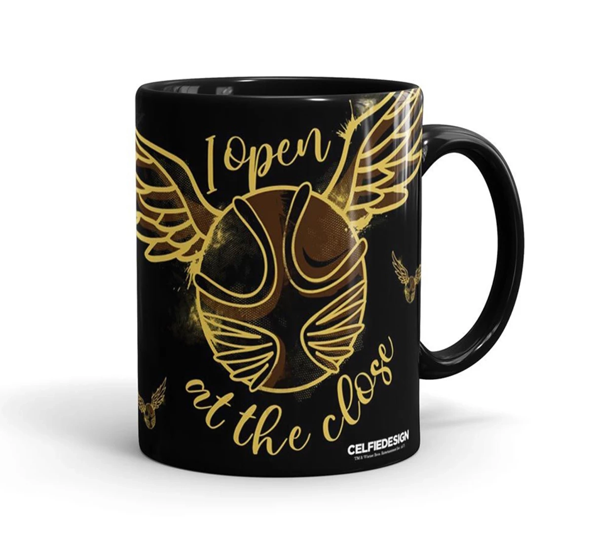 Macmerise The Golden Snitch Coffee Mugs Black Multicolour 12Y+