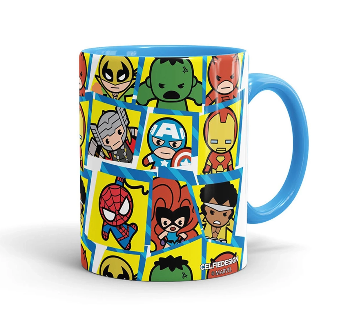 Macmerise Marvel Heroes Kawaii Coffee Mugs Blue Multicolour 12Y+