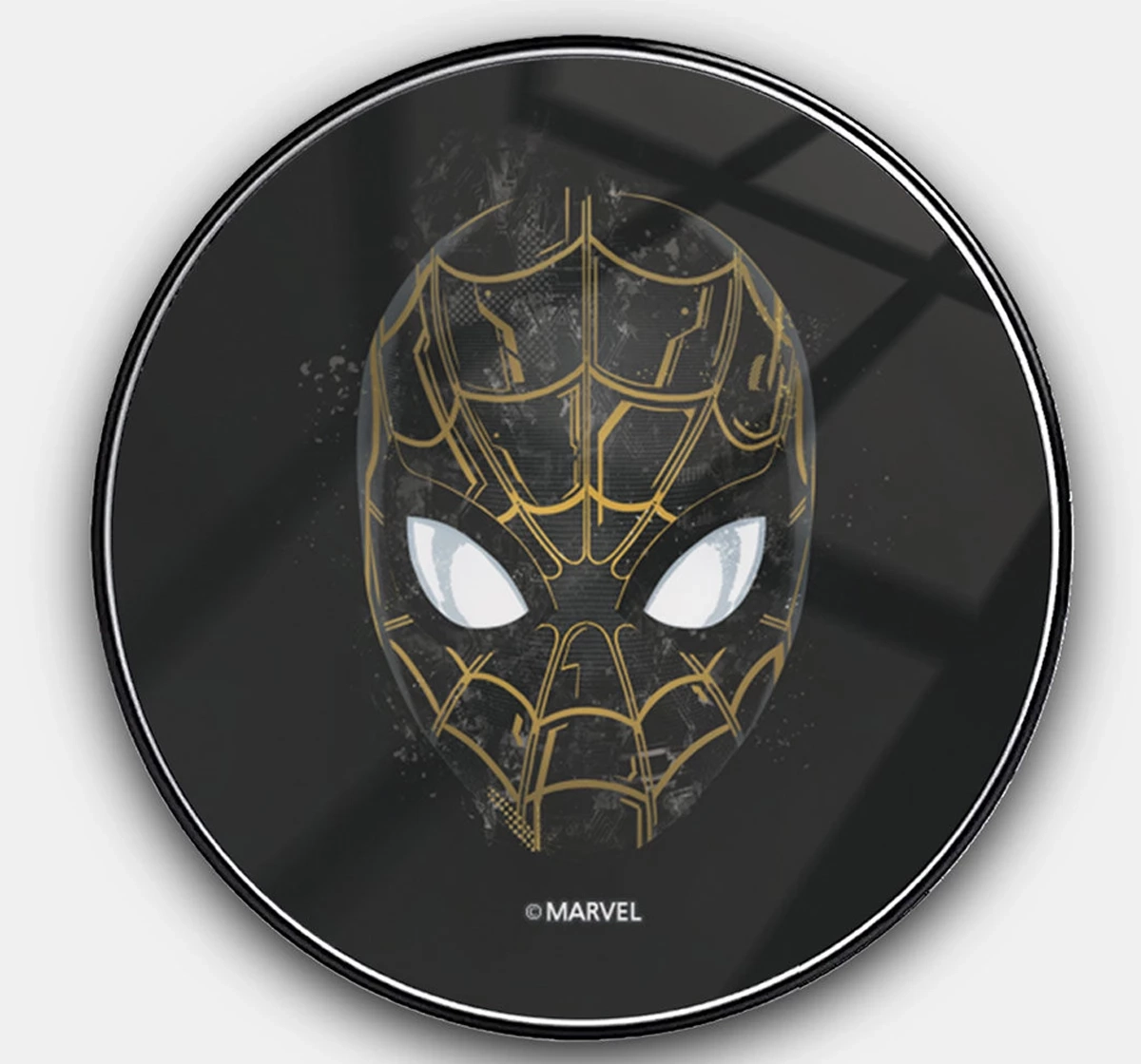 Macmerise Spidey Black and Gold Compatible Pro Wireless Charger Multicolour 12Y+