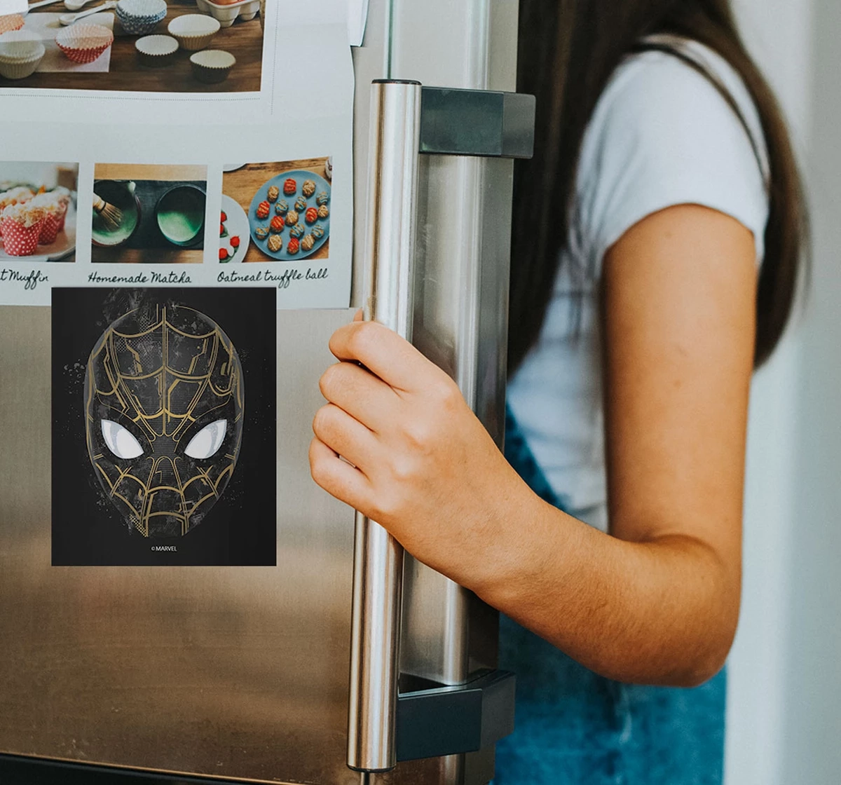 Macmerise Spidey Black and Gold Fridge Magnets Multicolour 12Y+