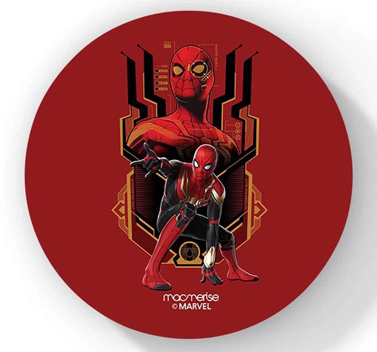 Macmerise Spidey Strikes Circular Coasters Multicolour 12Y+