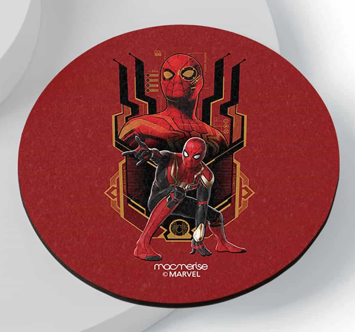 Macmerise Spidey Strikes Circular Coasters Multicolour 12Y+