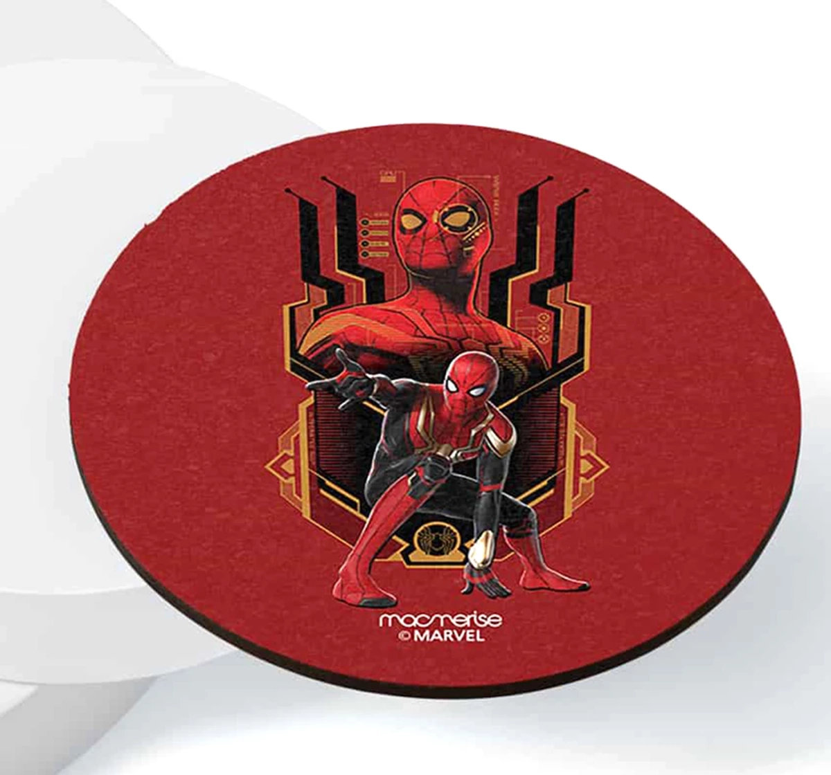 Macmerise Spidey Strikes Circular Coasters Multicolour 12Y+