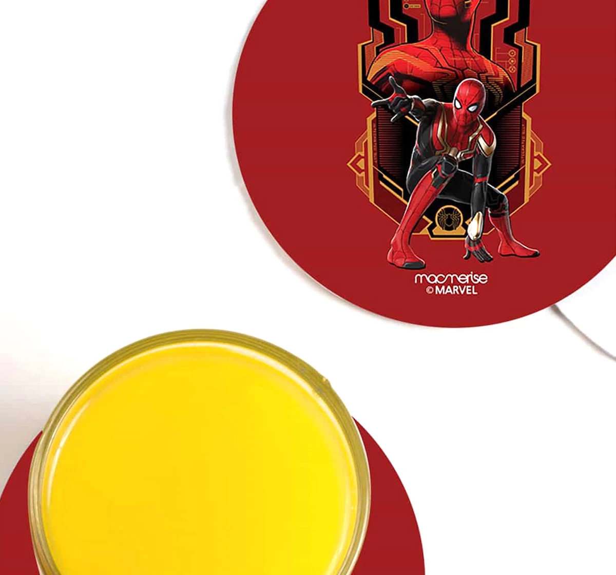 Macmerise Spidey Strikes Circular Coasters Multicolour 12Y+