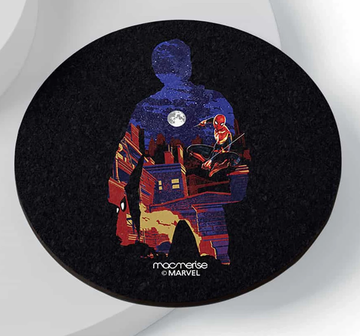 Macmerise Spidey Town Circular Coasters Multicolour 12Y+