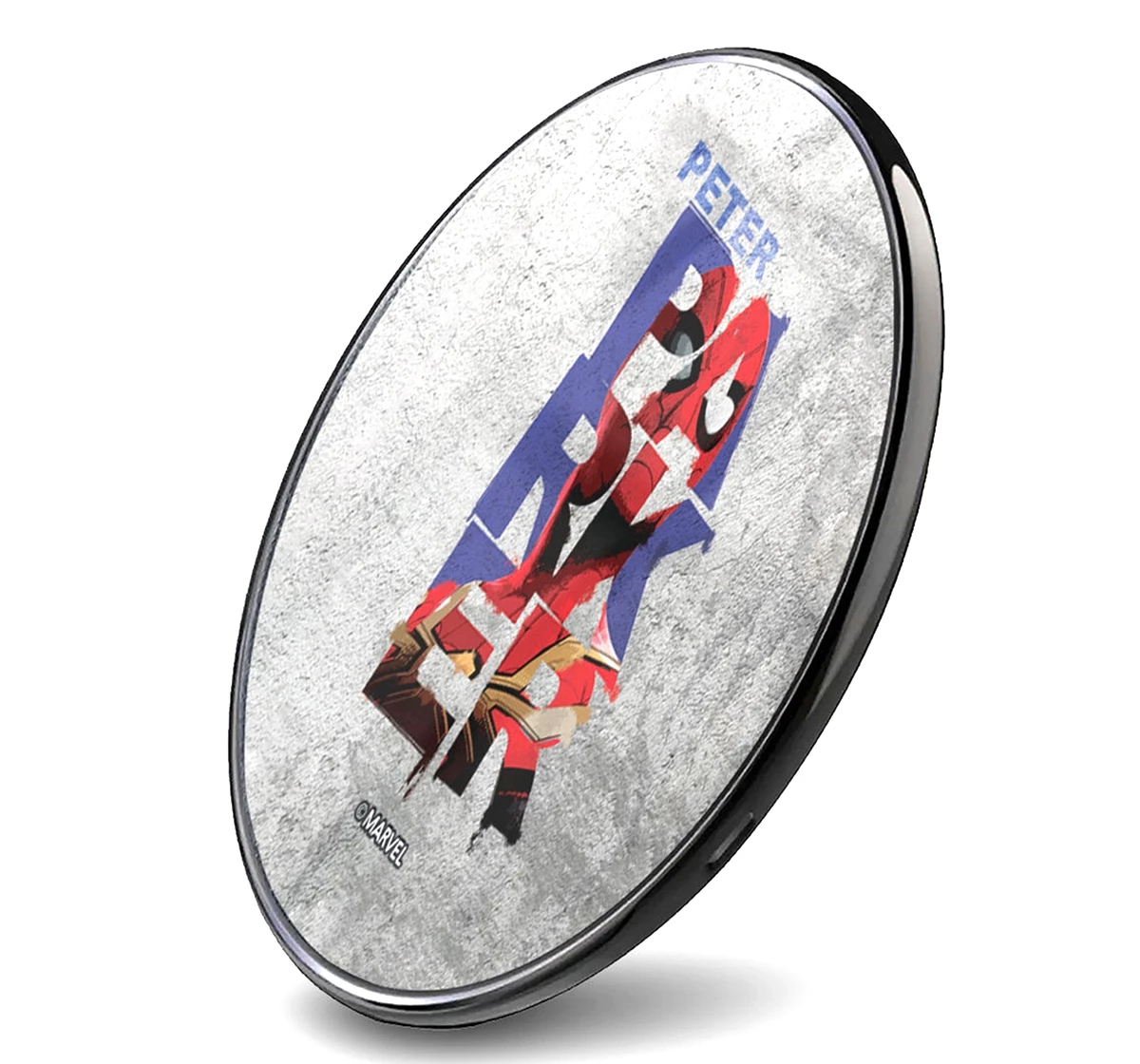 Macmerise Peter Parker Grunge Compatible Pro Wireless Charger Multicolour 12Y+
