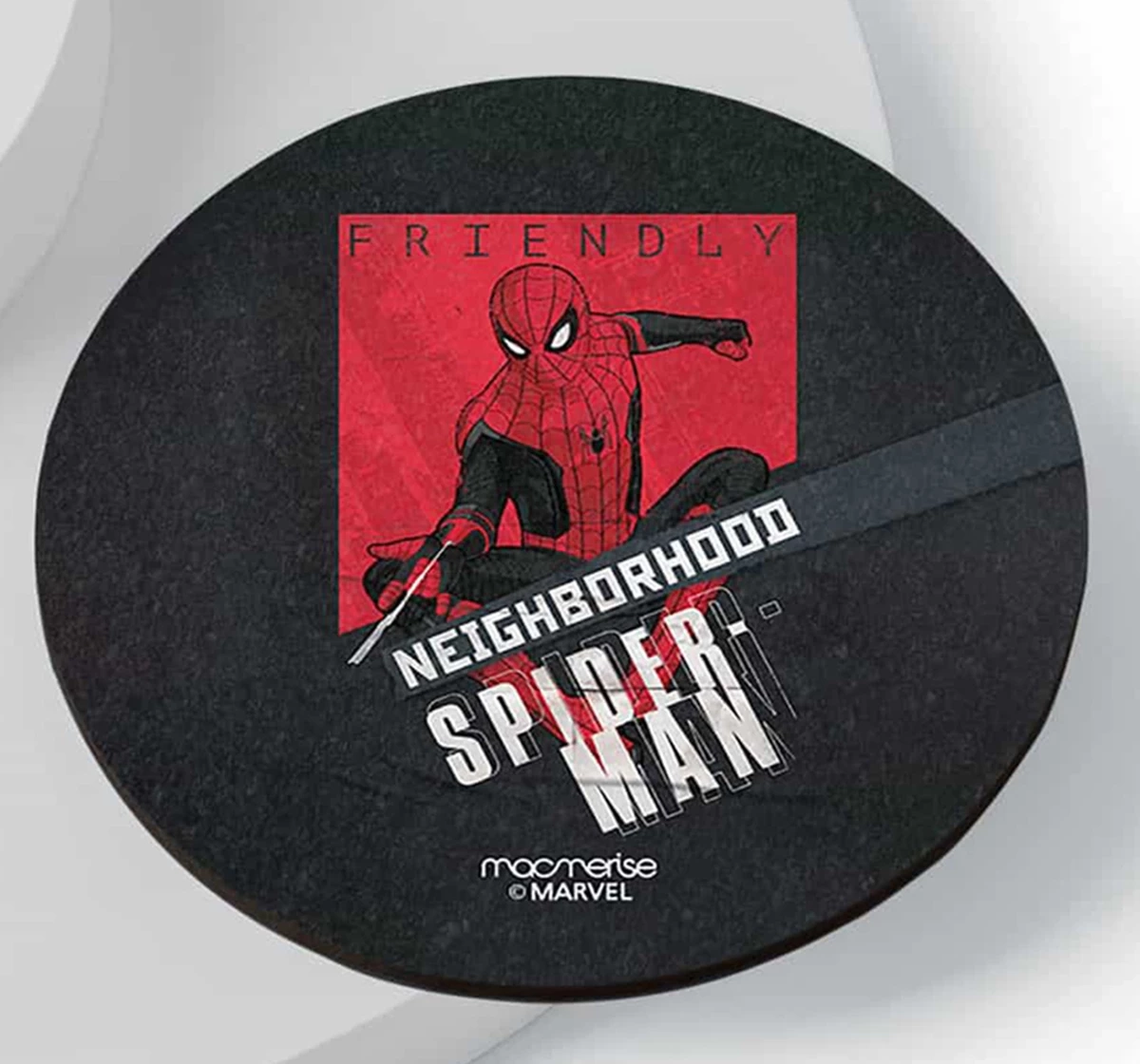 Macmerise Neighborhood Spidey Circular Coasters Multicolour 12Y+