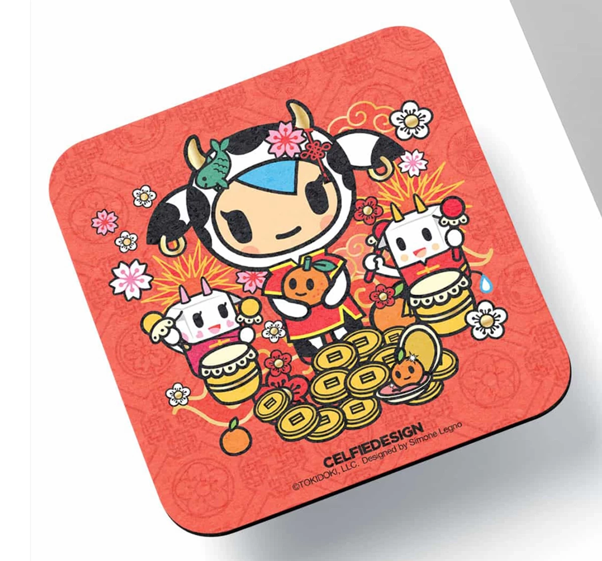 Macmerise TD Moofia Art 10 X 10 cm Coasters Multicolour 12Y+