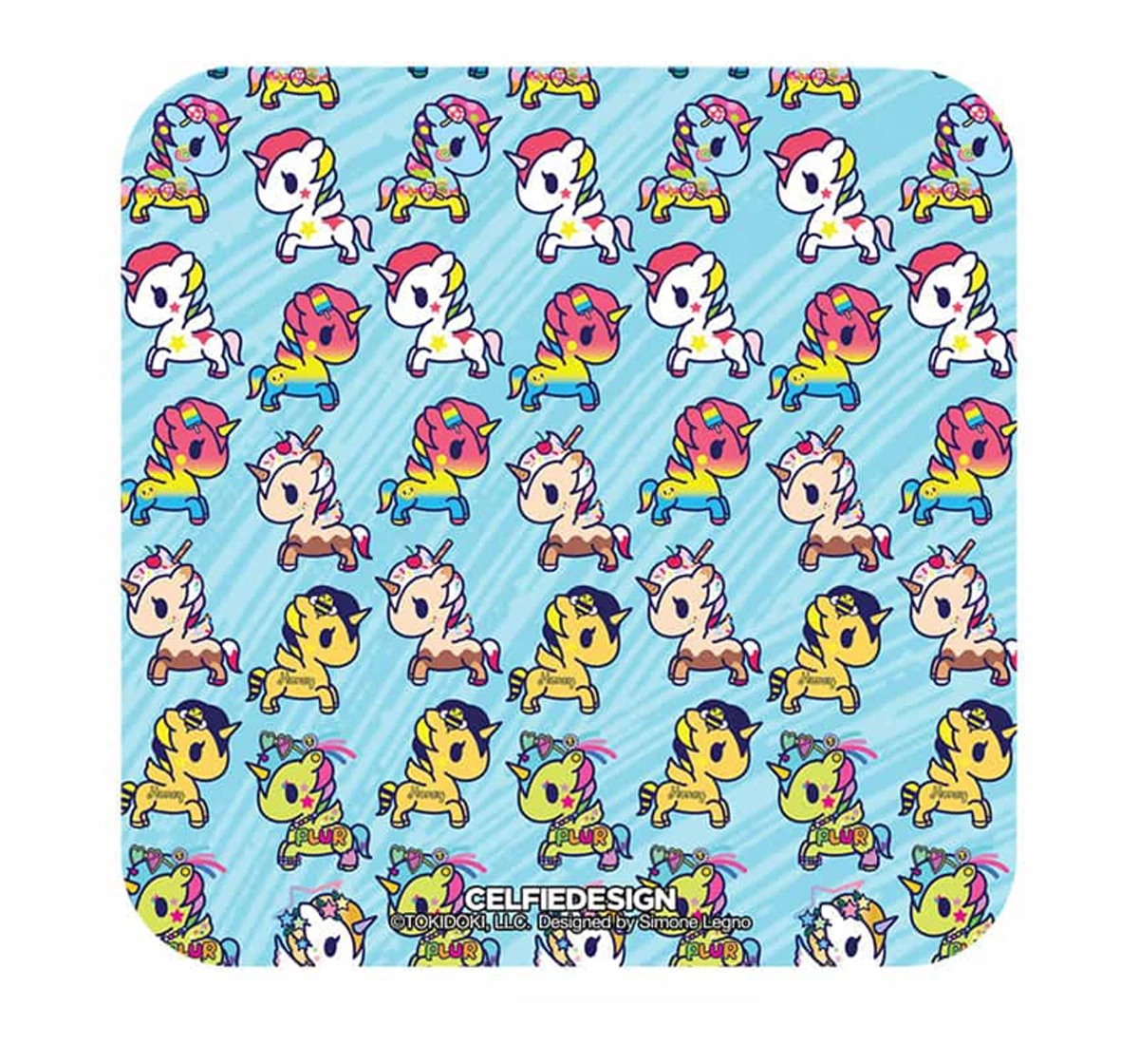 Macmerise TD Unicornos 10 X 10 cm Coasters Multicolour 12Y+