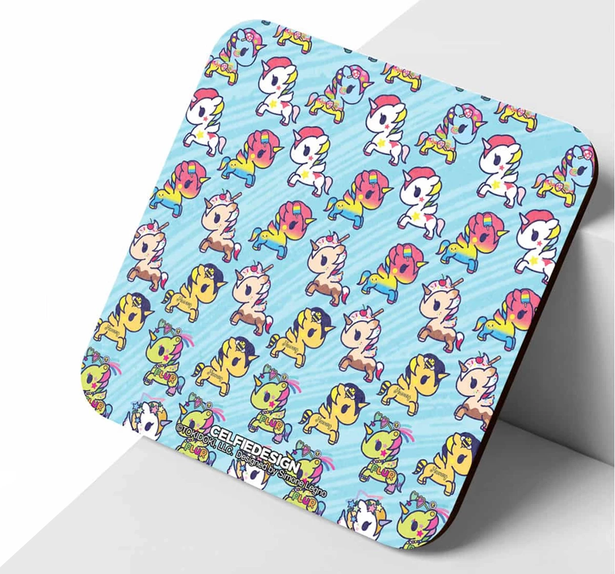 Macmerise TD Unicornos 10 X 10 cm Coasters Multicolour 12Y+