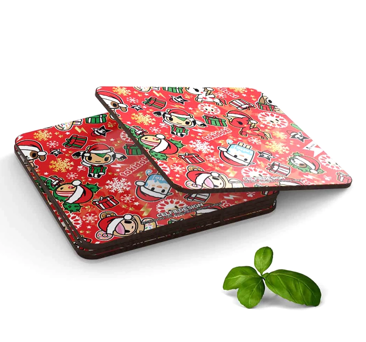 Macmerise TD Festive Cheer 10 X 10 cm Coasters Multicolour 12Y+