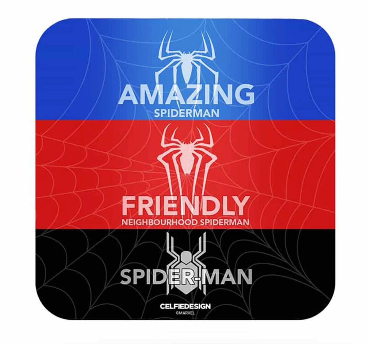 Macmerise Phases Of Spidey 10 X 10 cm Coasters Multicolour 12Y+