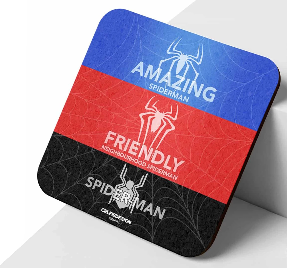 Macmerise Phases Of Spidey 10 X 10 cm Coasters Multicolour 12Y+