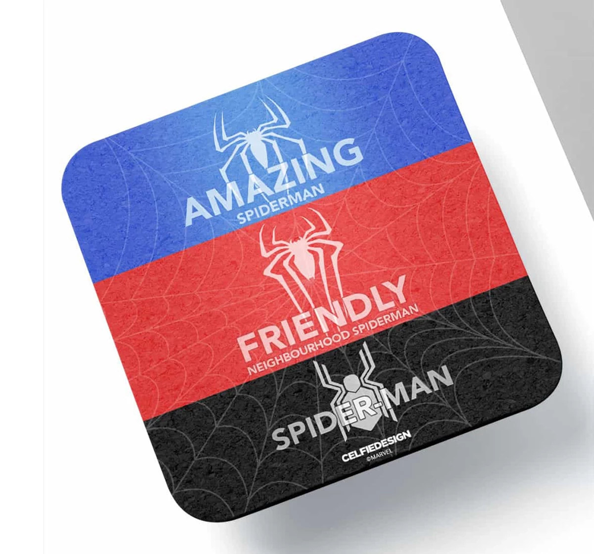 Macmerise Phases Of Spidey 10 X 10 cm Coasters Multicolour 12Y+