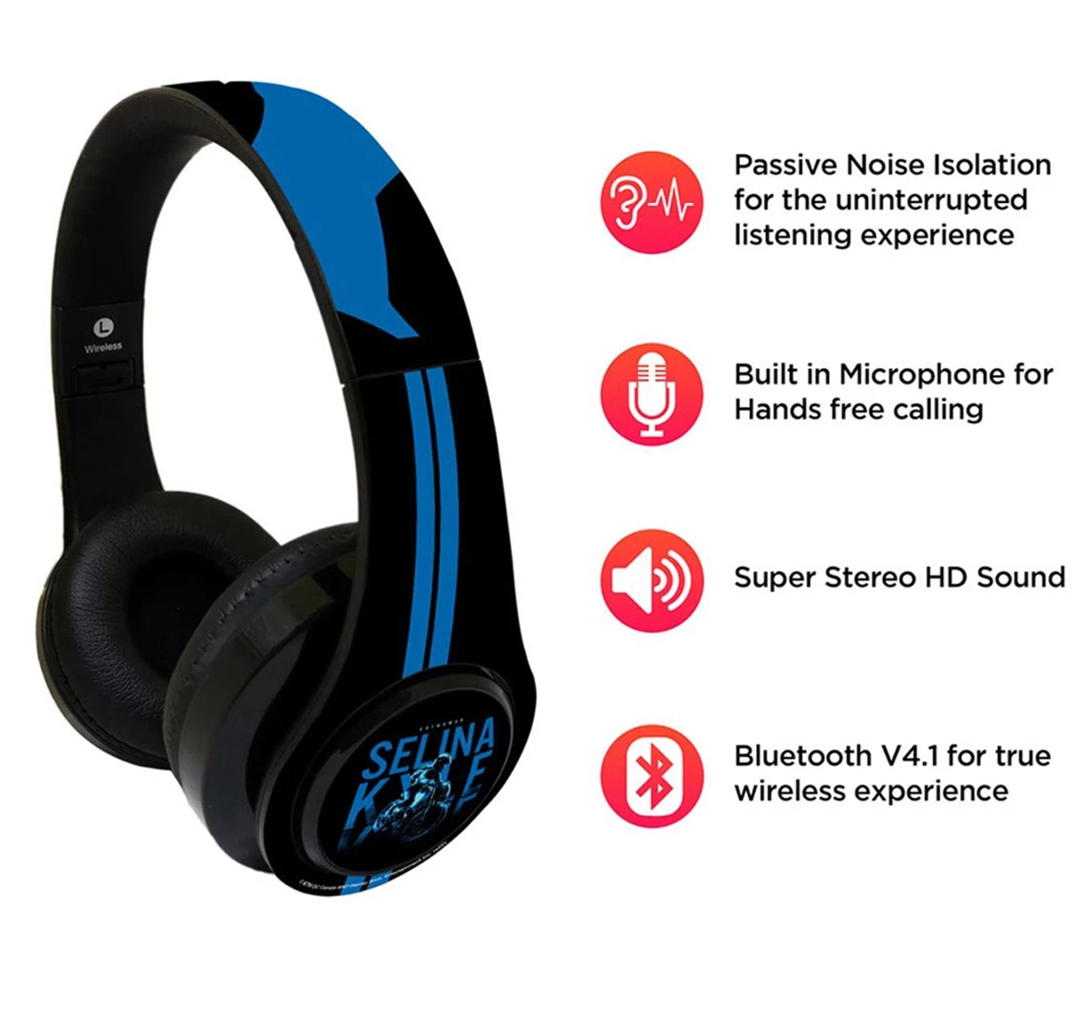 Macmerise Selina Kyle Decibel Wireless On Ear Headphones Multicolour 12Y+
