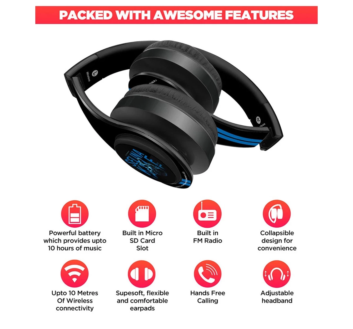 Macmerise Selina Kyle Decibel Wireless On Ear Headphones Multicolour 12Y+