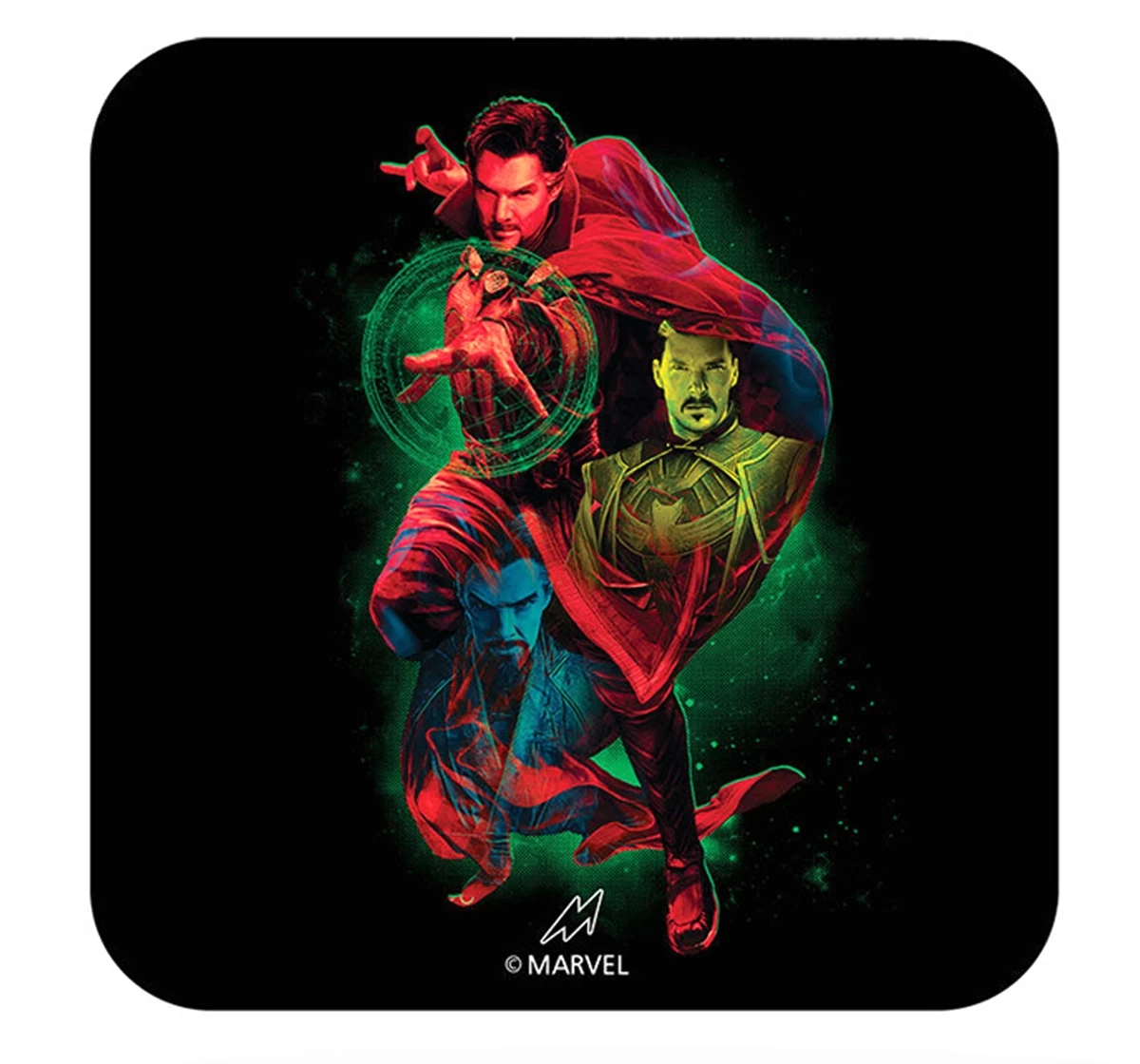 Macmerise Dr Strange Triple Exposure 10 X 10 cm Square Coasters Multicolour 12Y+