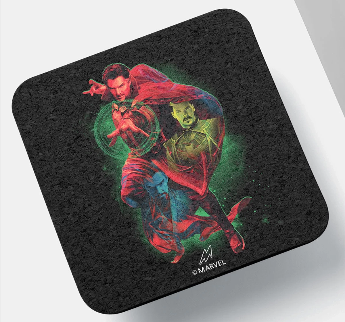 Macmerise Dr Strange Triple Exposure 10 X 10 cm Square Coasters Multicolour 12Y+