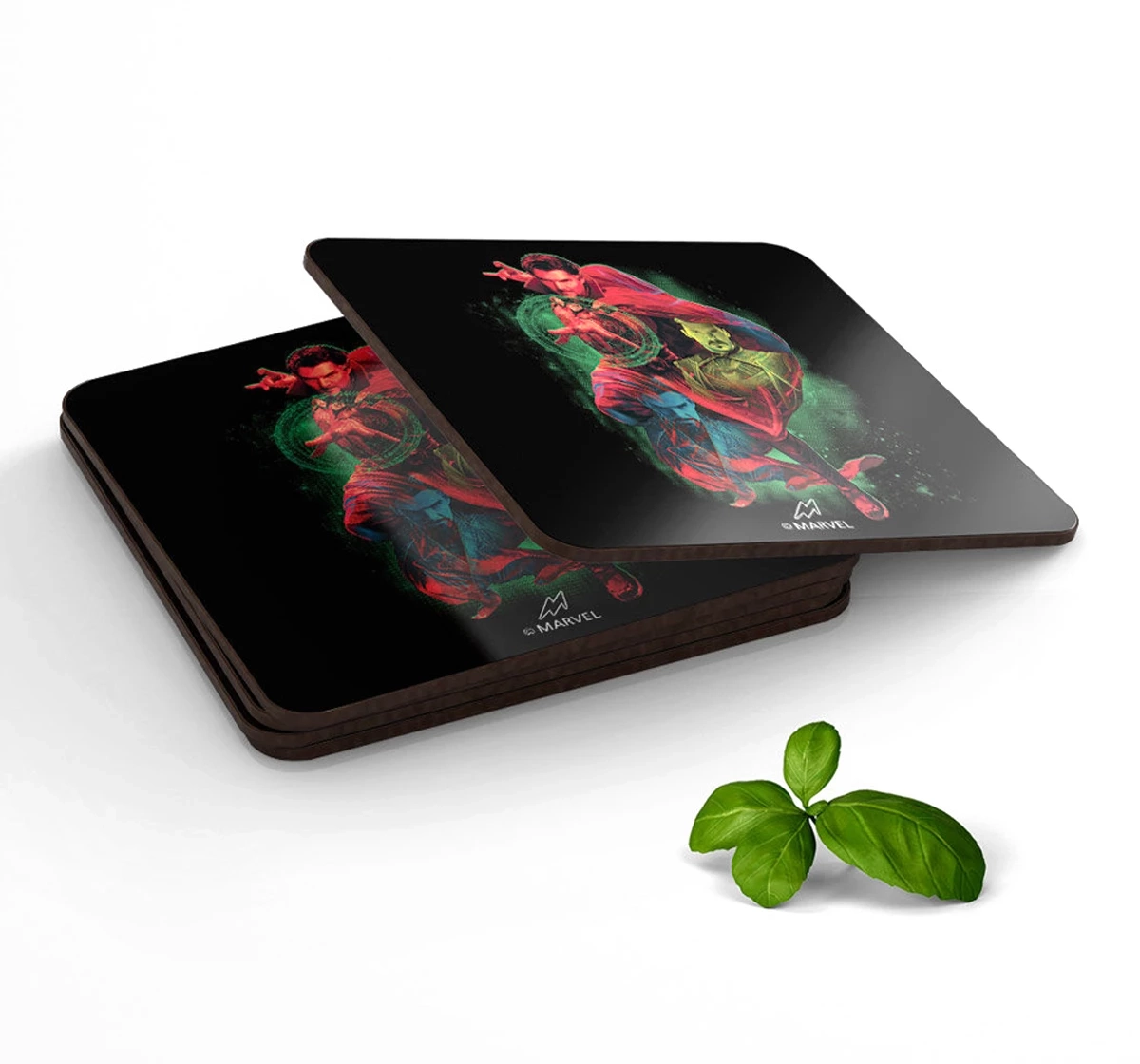 Macmerise Dr Strange Triple Exposure 10 X 10 cm Square Coasters Multicolour 12Y+