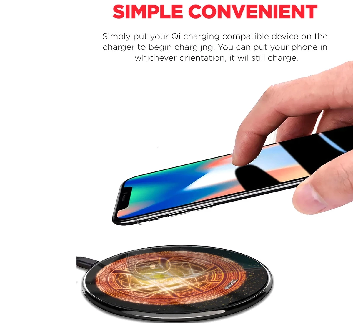 Macmerise Fiery Sanctum Sanctorum Qi Compatible Pro Wireless Charger Multicolour 12Y+