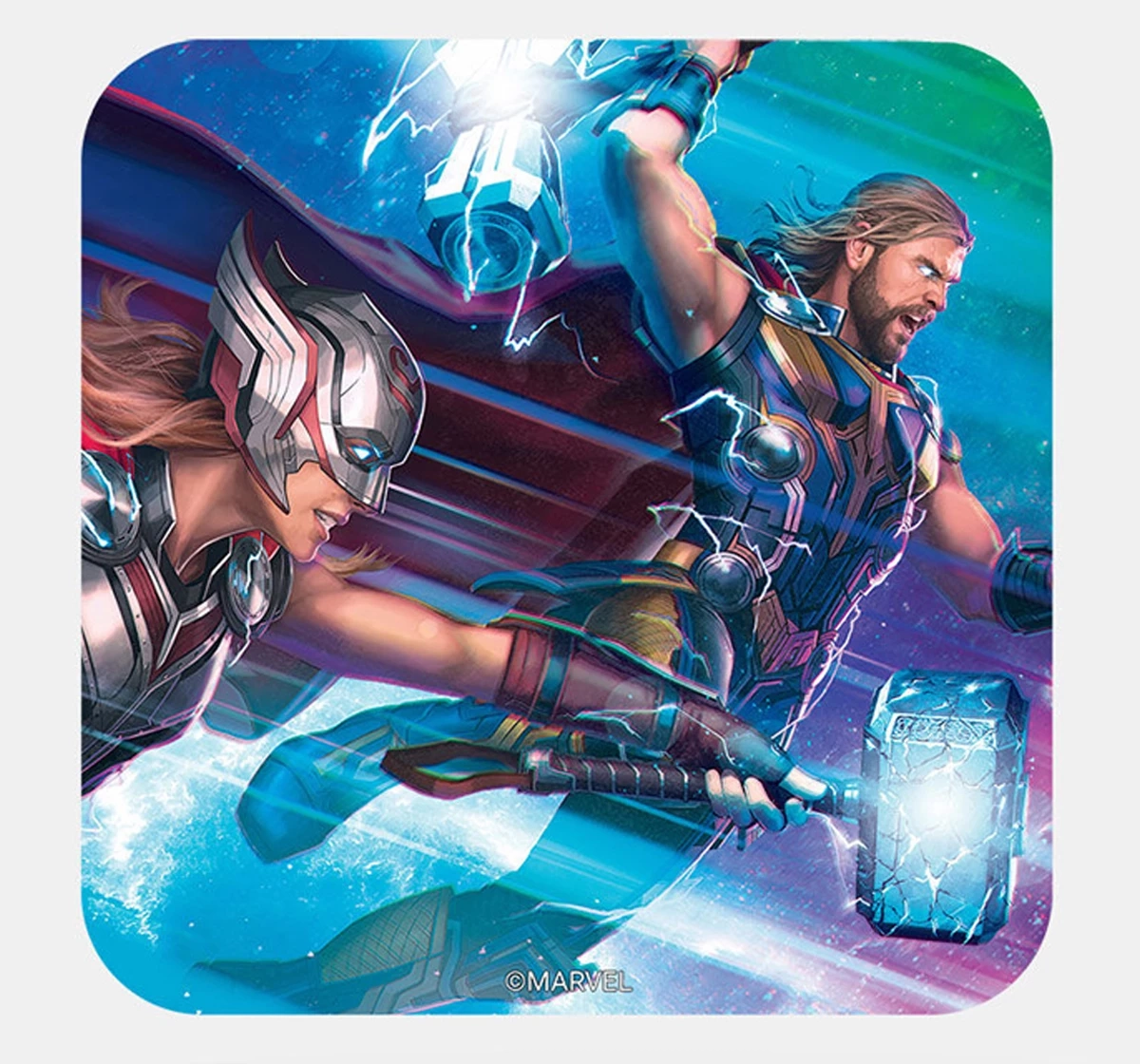 Macmerise Mighty and Worthy Square Coasters Multicolour 12Y+