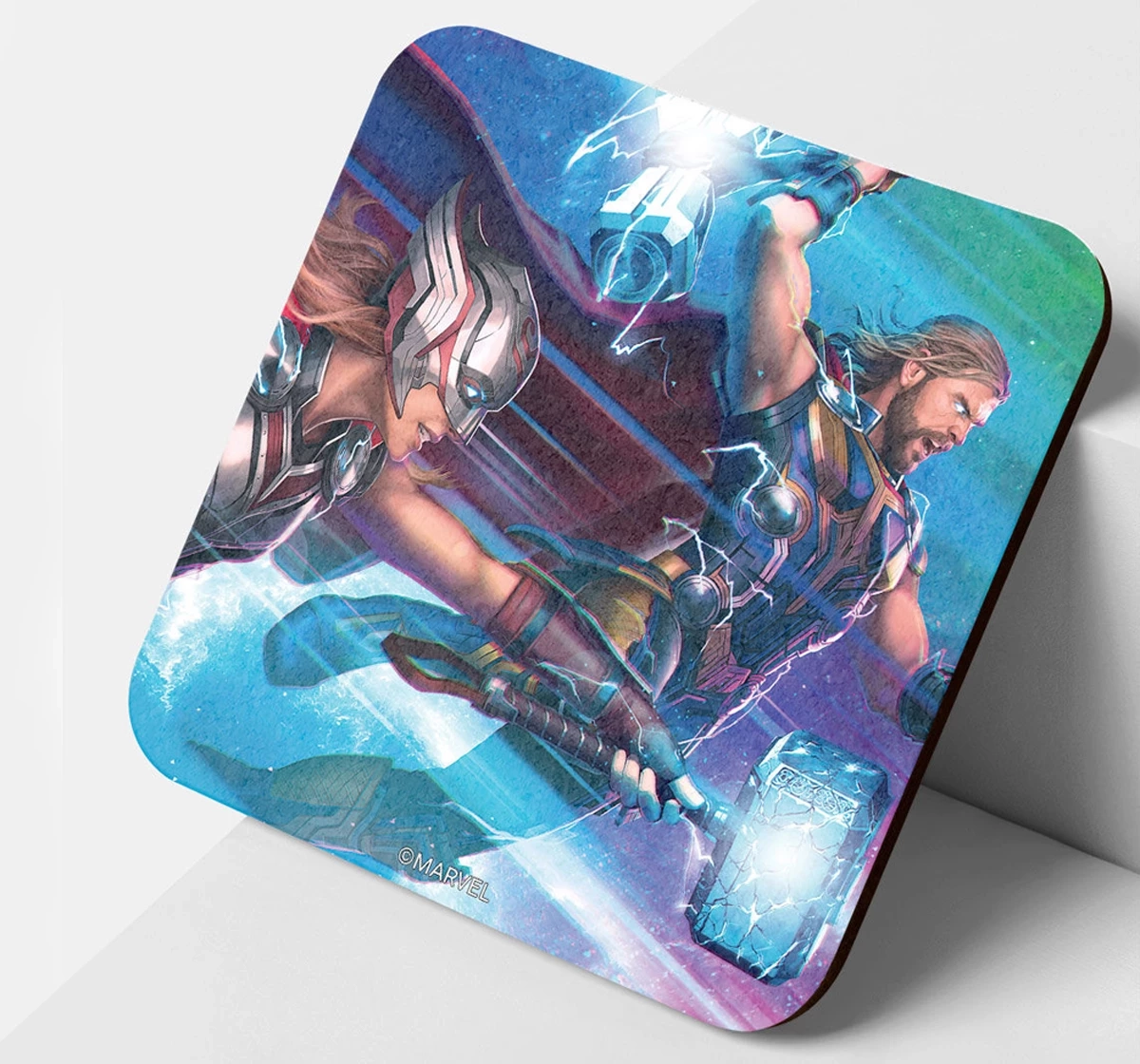 Macmerise Mighty and Worthy Square Coasters Multicolour 12Y+