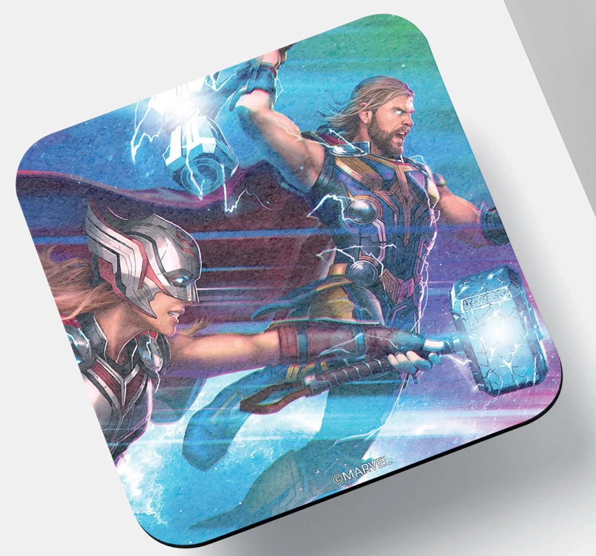 Macmerise Mighty and Worthy Square Coasters Multicolour 12Y+