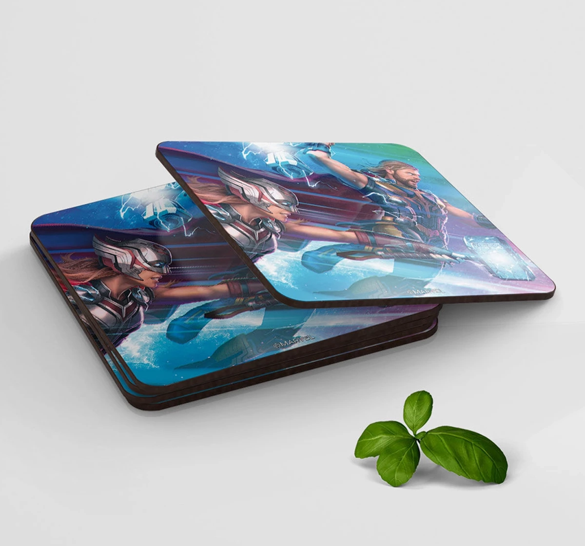 Macmerise Mighty and Worthy Square Coasters Multicolour 12Y+