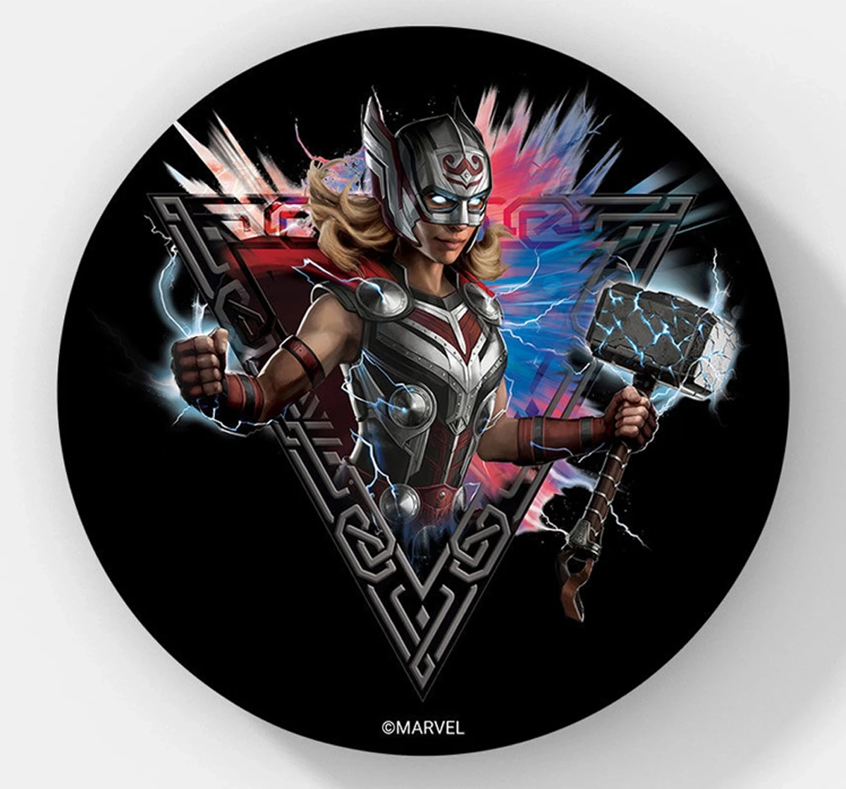 Macmerise Mighty Thor Pose Circular Coasters Multicolour 12Y+