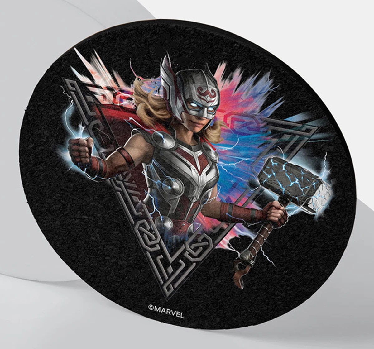 Macmerise Mighty Thor Pose Circular Coasters Multicolour 12Y+